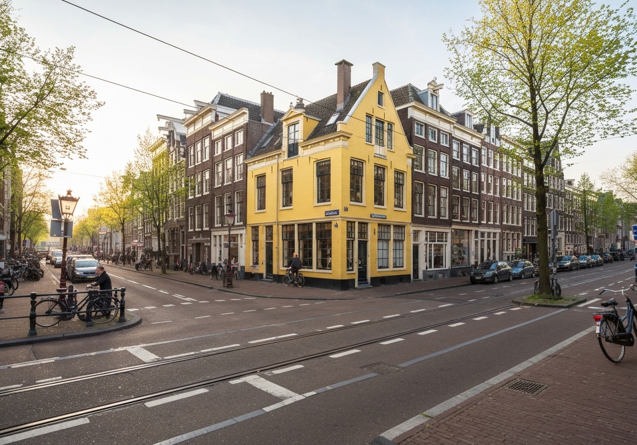 Architectural landmark in Amsterdam, Netherlands