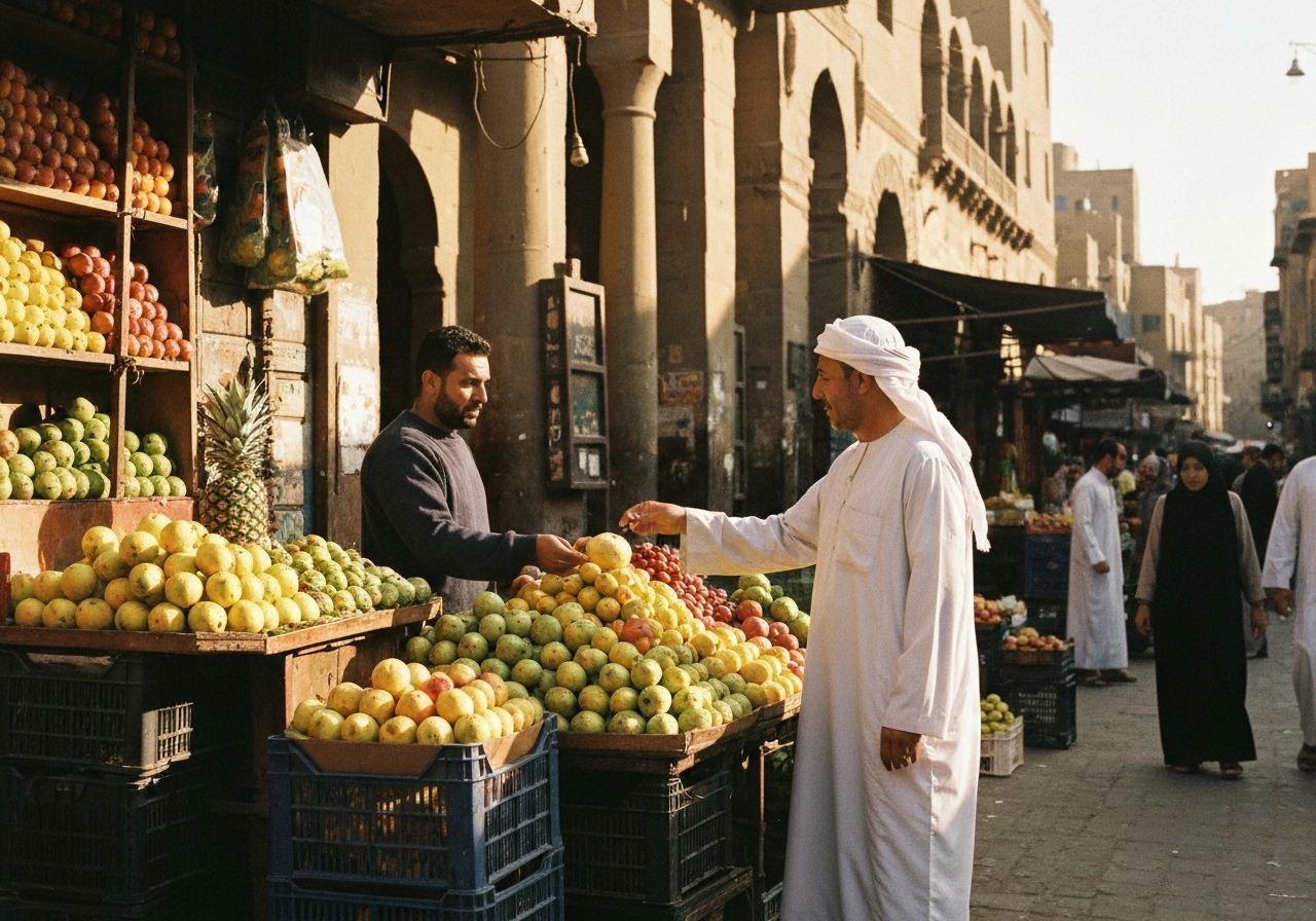 Casual street photography moment in Cairo, Egypt, capturing genuine local atmosphere
