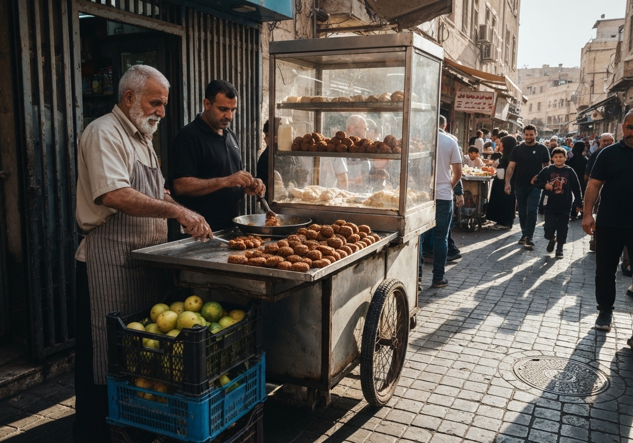 Spontaneous smartphone photo of daily life in Amman, Jordan, authentic and unposed