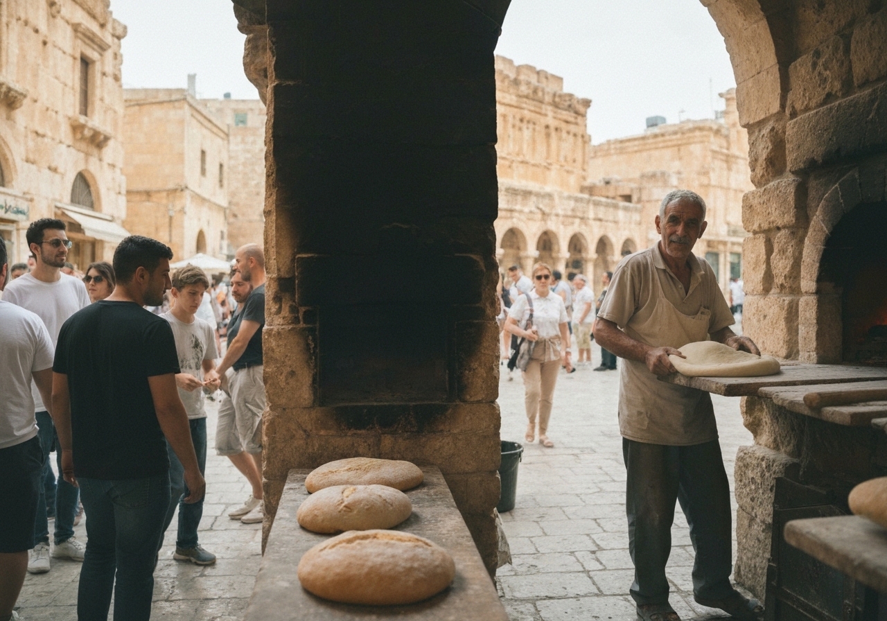 Spontaneous smartphone photo of daily life in Baalbek, Lebanon, authentic and unposed