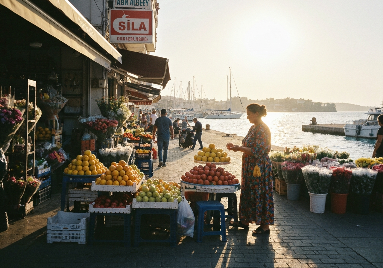 Spontaneous smartphone photo of daily life in Antalya, Turkey, authentic and unposed