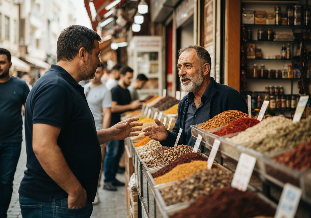 Casual street photography moment in Antalya, Turkey, capturing genuine local atmosphere