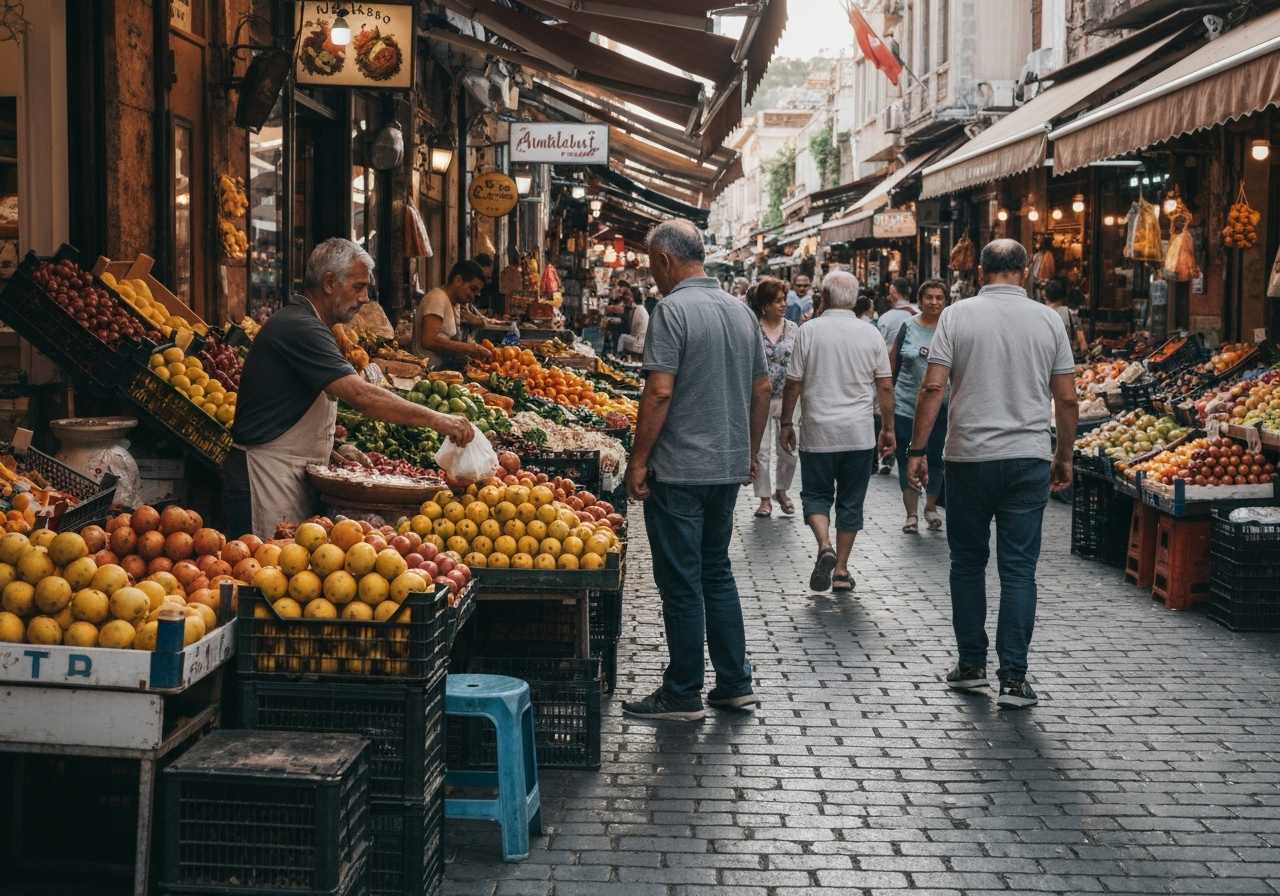 Spontaneous smartphone photo of daily life in Antalya, Turkey, authentic and unposed
