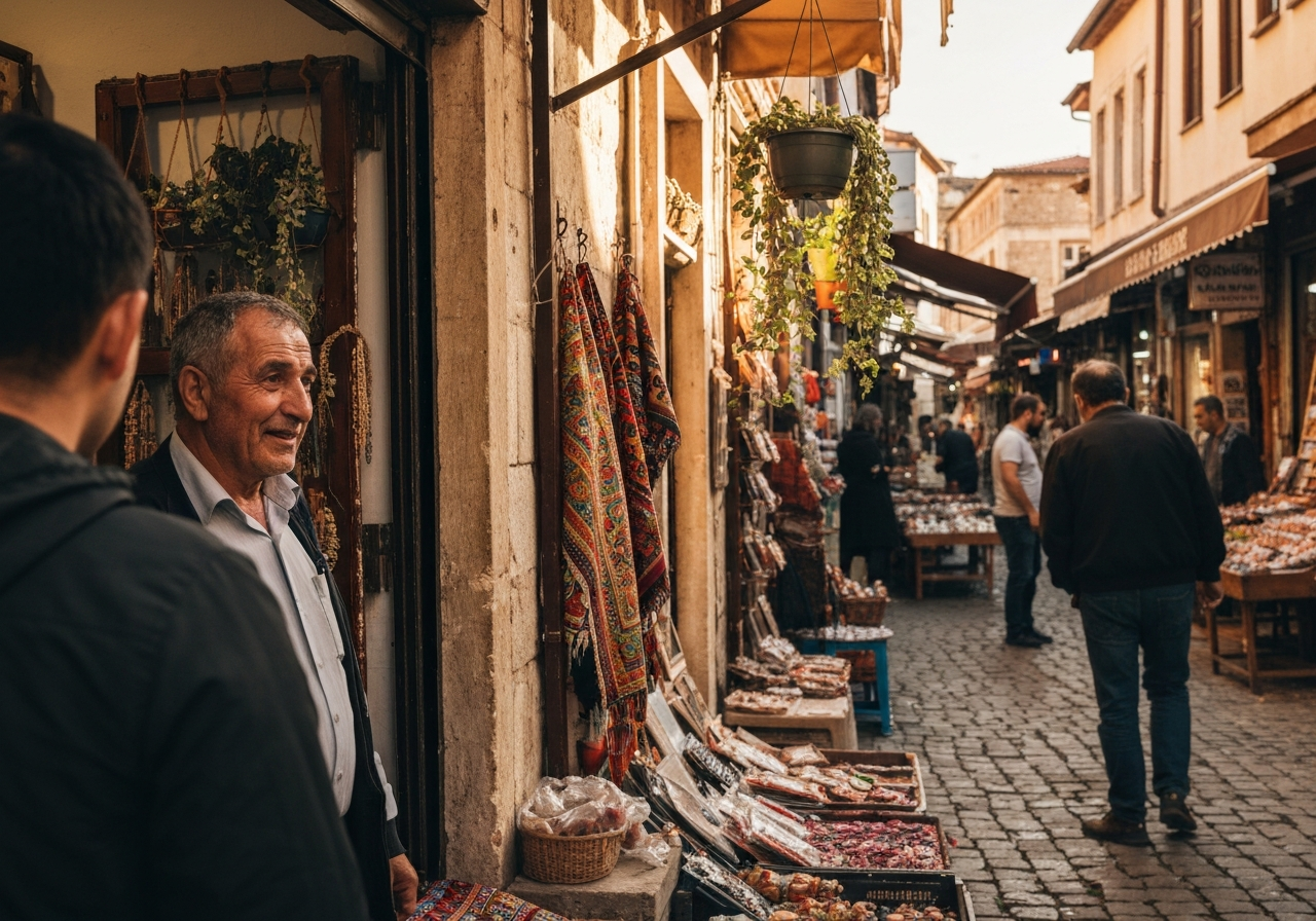 Spontaneous smartphone photo of daily life in Selçuk, Turkey, authentic and unposed
