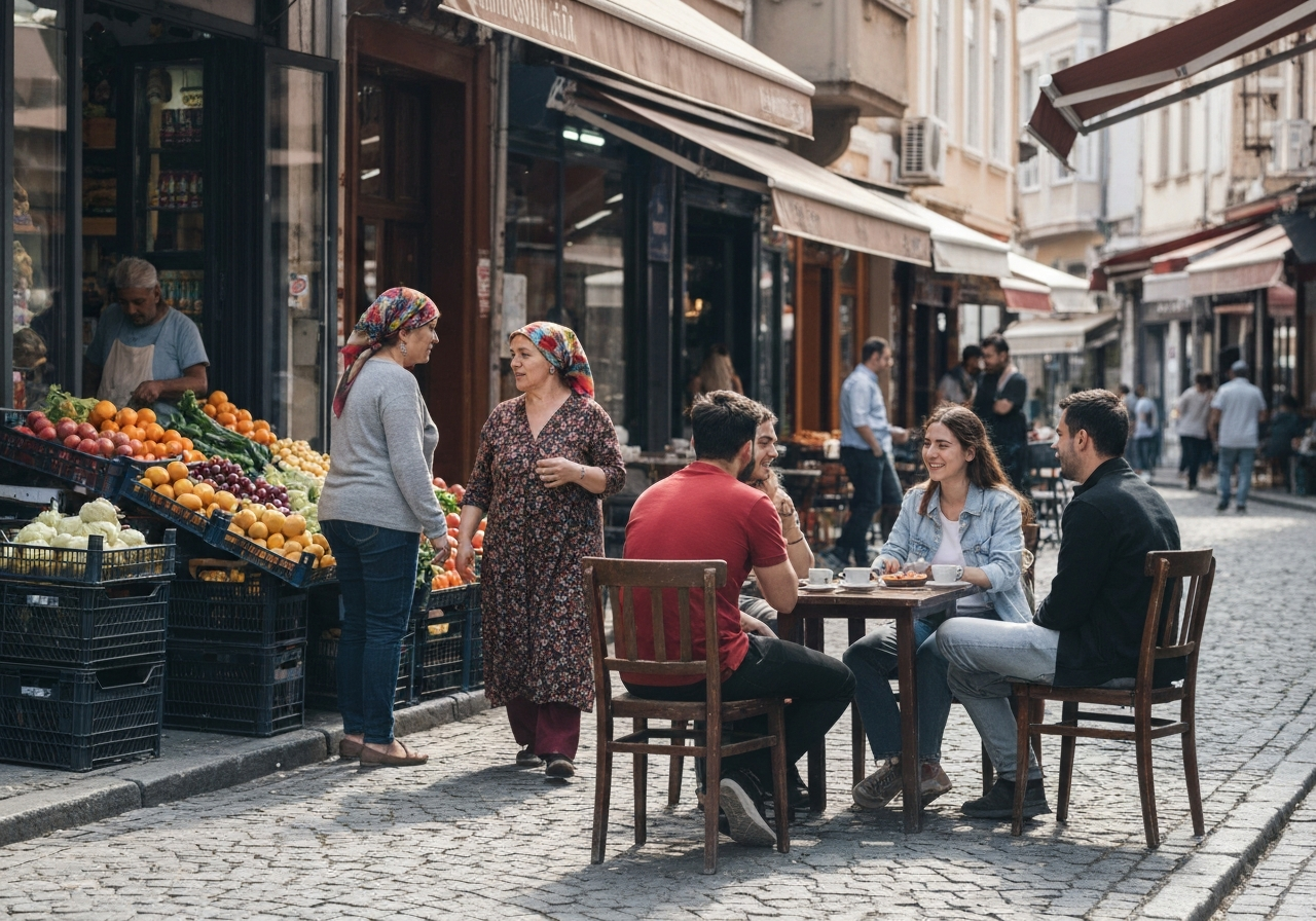Spontaneous smartphone photo of daily life in Izmir, Turkey, authentic and unposed