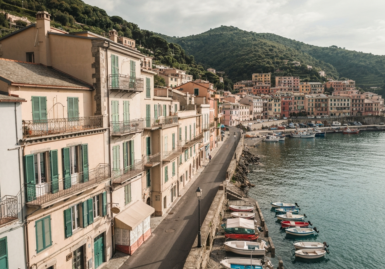 A smartphone photo taken from a low angle, looking up at three weathered, ancient stone columns standing against a clear, vibrant blue sky. The sun is bright, casting subtle shadows. The image has a slightly grainy texture, and the framing feels spontaneous, as if the photographer quickly captured the iconic sight before moving on